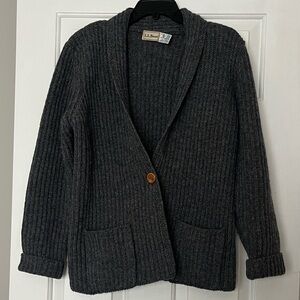 L.L.Bean Classic Ragg Wool Sweater, Cardigan